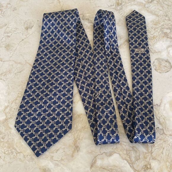 Celine Macadam 100% Silk Tie - Picture 3 of 9